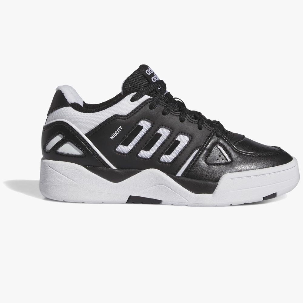 Adidas Midcity Basketball Sneakers Street Shoes Black & White M8 or W9